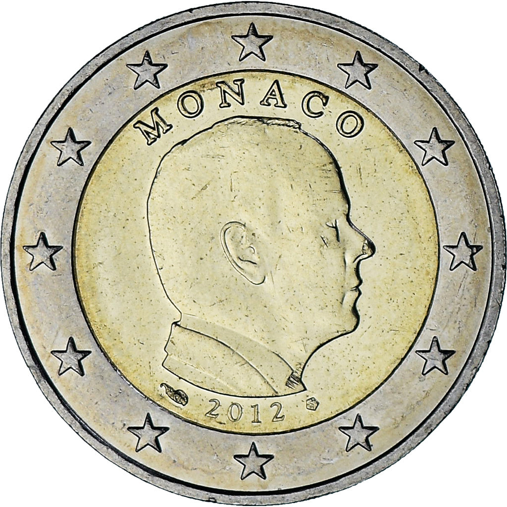 Monaco, Albert II, 2 Euro, 2012, Paris, AU(55-58), Bi-Metallic, Gadoury:MC196