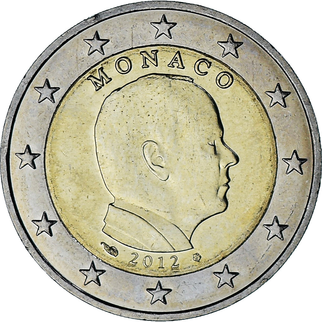 Monaco, Albert II, 2 Euro, 2012, Paris, AU(55-58), Bi-Metallic, Gadoury:MC196