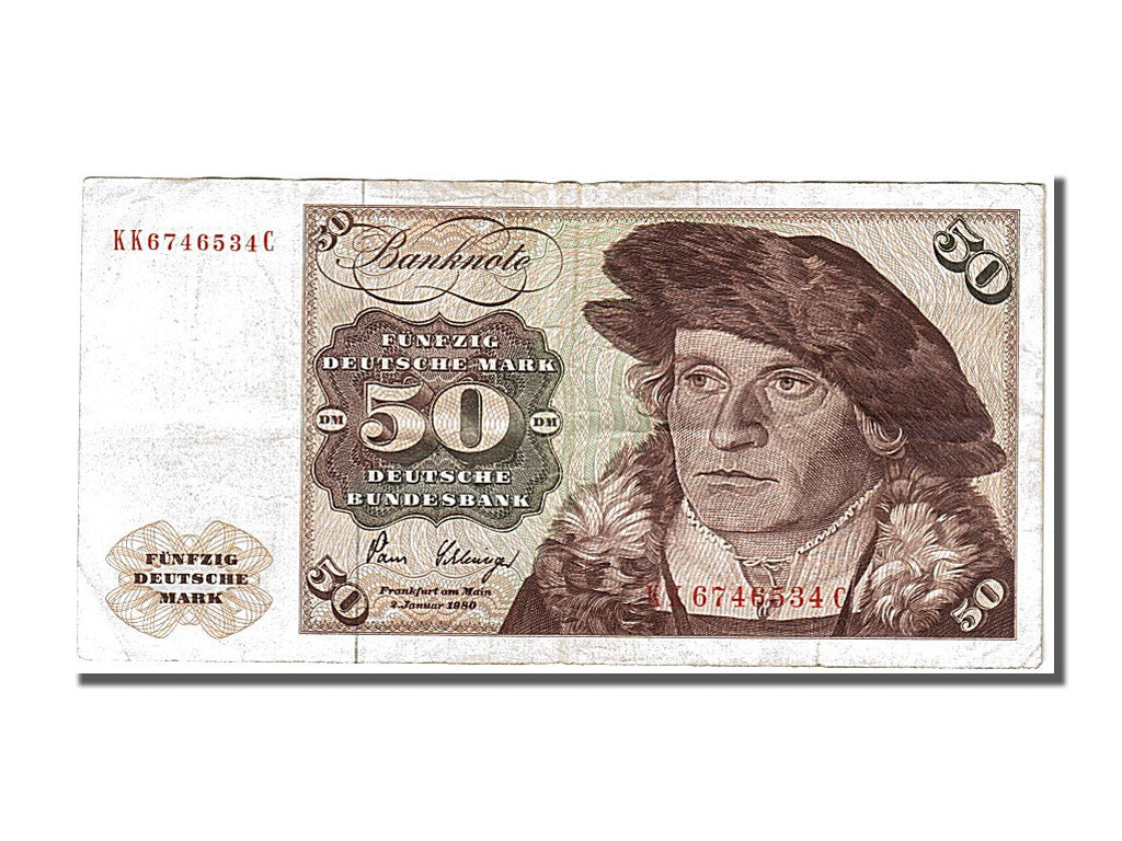 GERMANIA - REPUBBLICA FEDERALE, 50 Deutsche Mark, 1980, 1980-01-02, BB