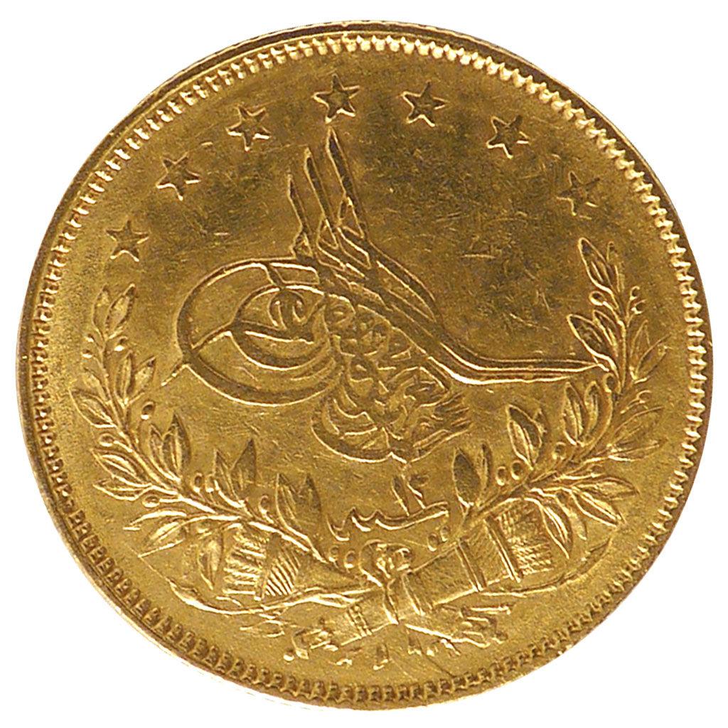 Turkey, 100 Kurush, 1873, Istanbul, KM #696, AU(50-53), Gold, 7.17