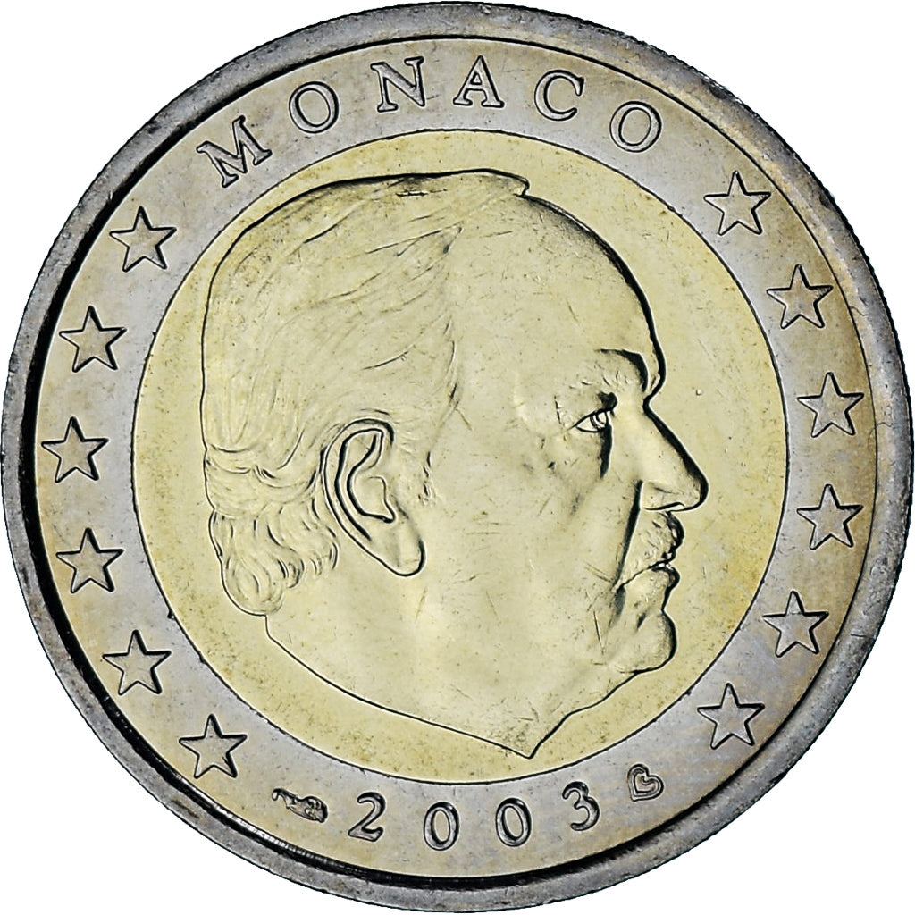 Monaco, Rainier III, 2 Euro, 2003, Paris, SPL-, Bi-metallico, Gadoury:MC179