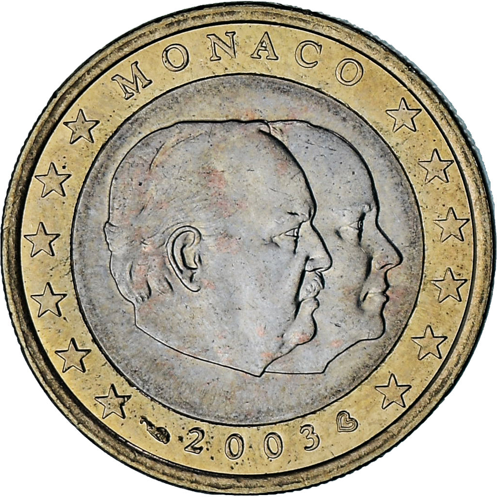 Monaco, Rainier III, Euro, 2003, Paris, VZ, Bi-Metallic, Gadoury:MC178, KM:173