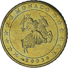 Monaco, Rainier III, 50 Euro Cent, 2003, Paris, AU(55-58), Brass, Gadoury:MC177