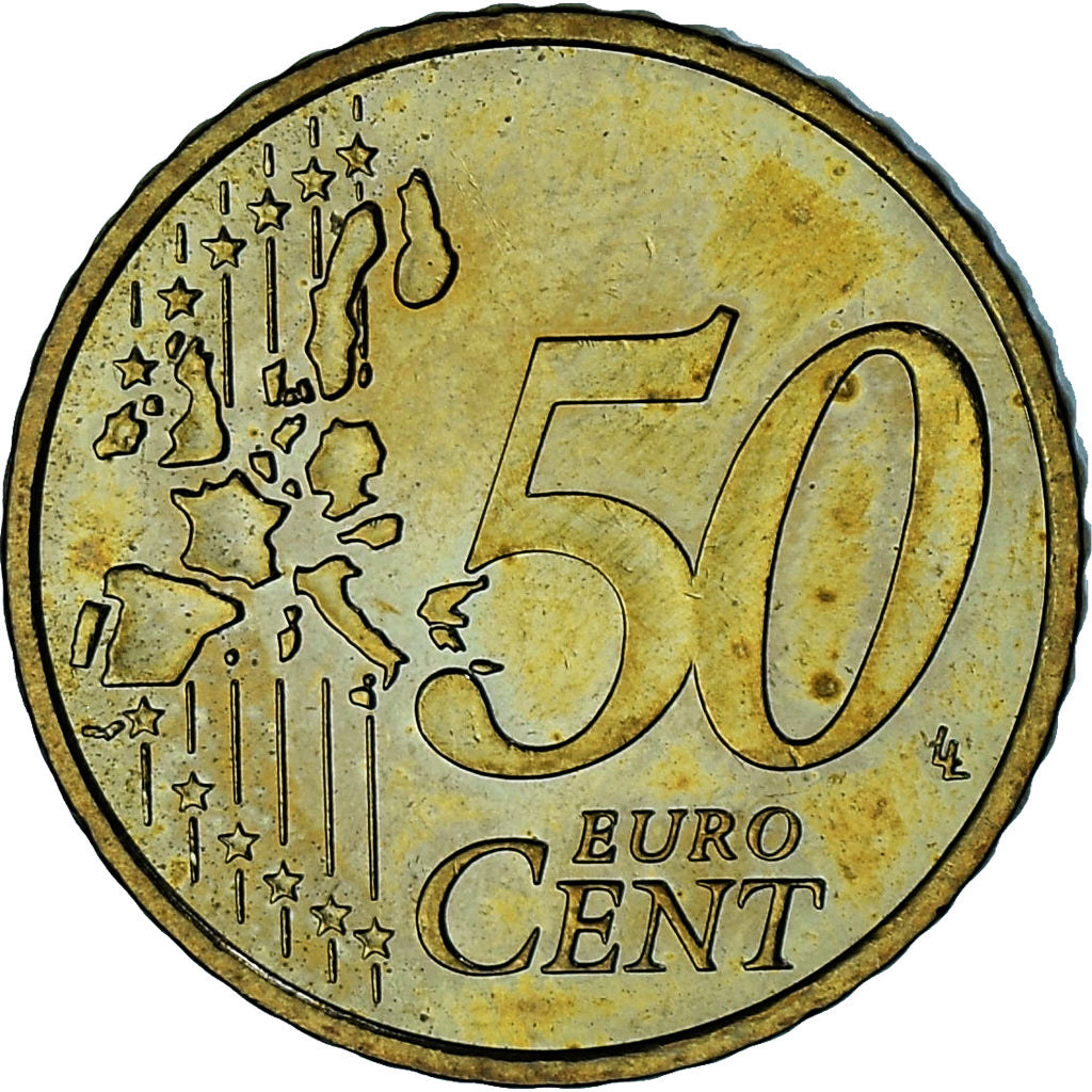 Monaco, Rainier III, 50 Euro Cent, 2003, Paris, AU(55-58), Brass, Gadoury:MC177