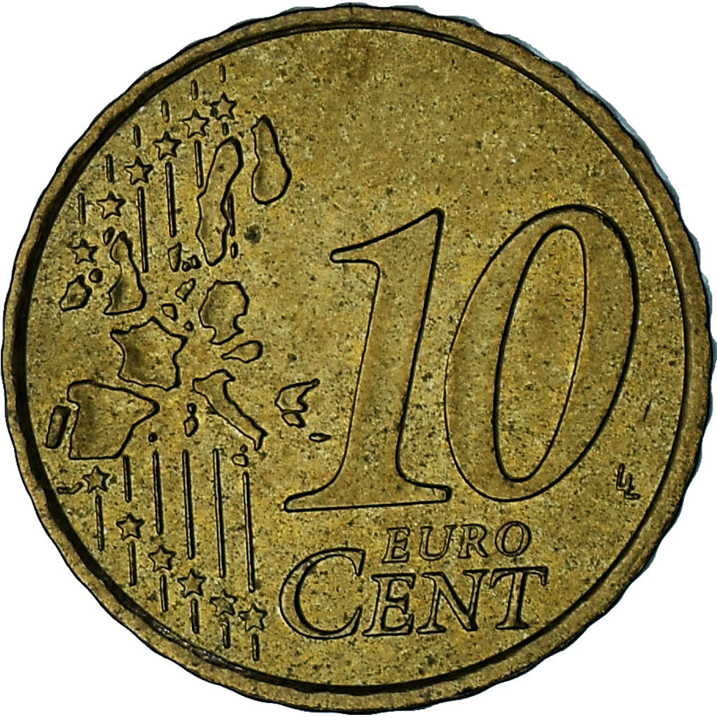 Monaco, Rainier III, 10 Euro Cent, 2003, Paris, AU(55-58), Brass, Gadoury:MC175