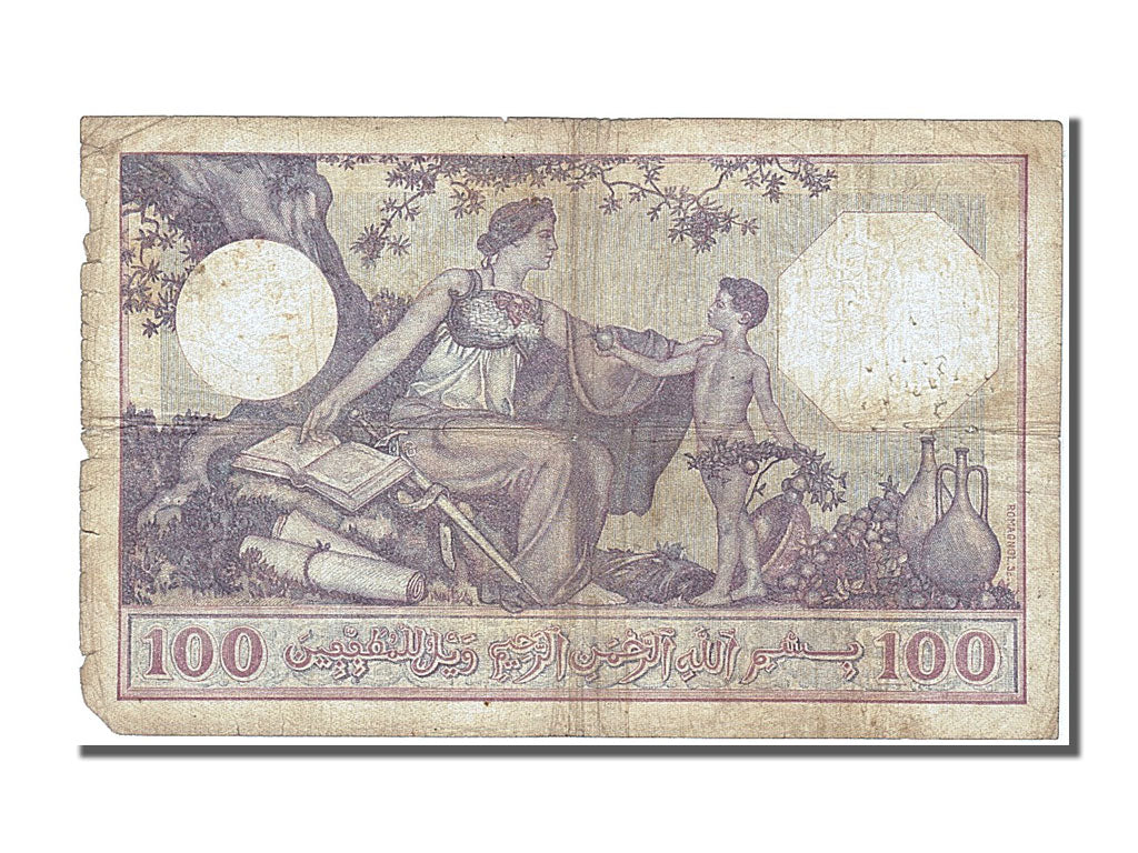 Algeria, 100 Francs, 1929, KM #81b, 1929-07-19, VF(20-25), Z