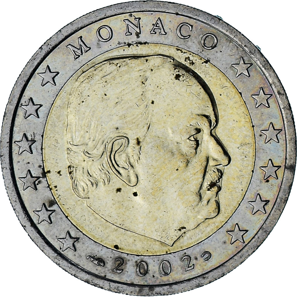 Monaco, Rainier III, 2 Euro, 2002, Paris, AU(50-53), Bi-Metallic, Gadoury:MC179