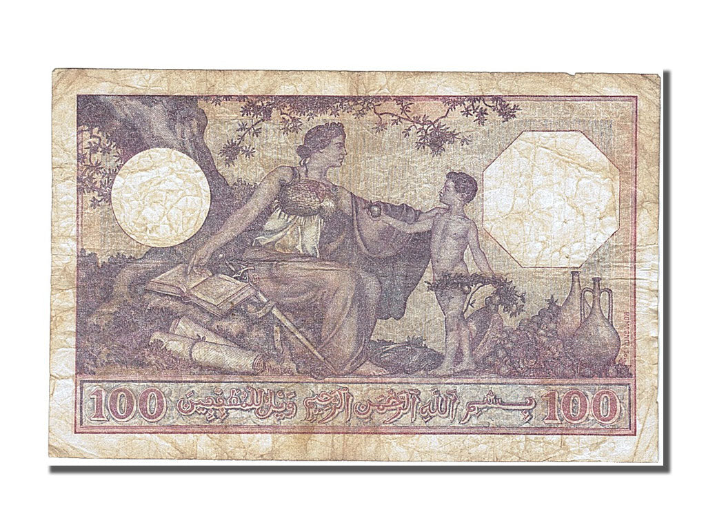 Algeria, 100 Francs, 1936, KM #81b, 1936-02-07, VF(30-35), X