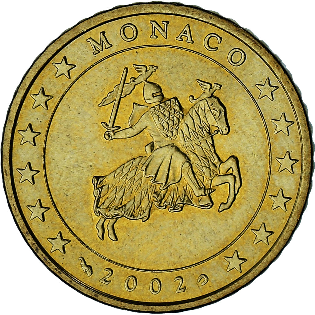 Monaco, Rainier III, 50 Euro Cent, 2002, Paris, AU(55-58), Brass, Gadoury:MC177
