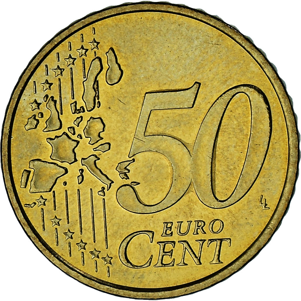 Monaco, Rainier III, 50 Euro Cent, 2002, Paris, AU(55-58), Brass, Gadoury:MC177