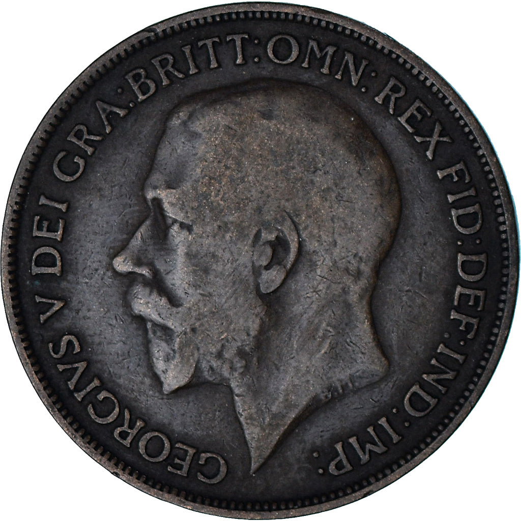 Great Britain, George V, Penny, 1919, Bronze, VF(30-35), KM:810
