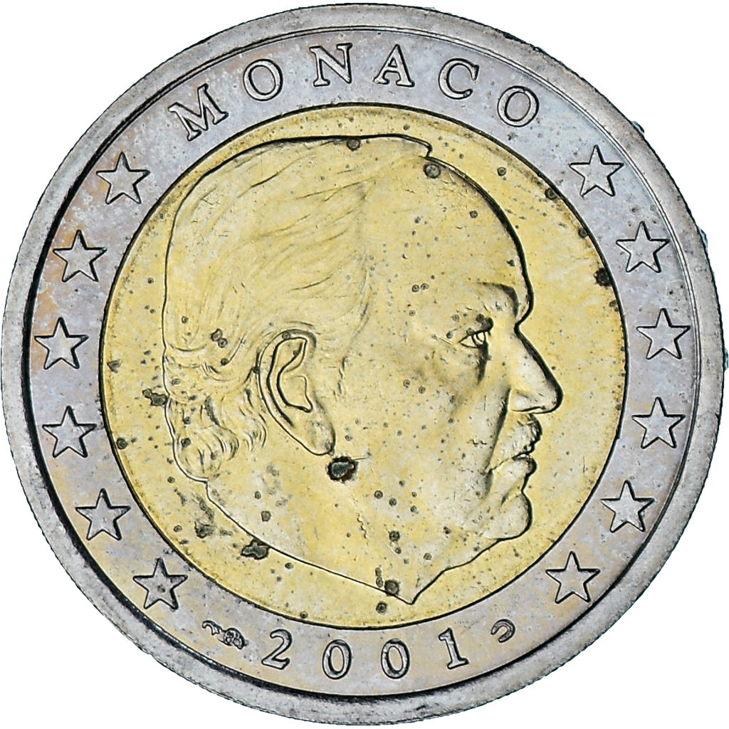 Monaco, Rainier III, 2 Euro, 2001, Paris, BB, Bi-metallico, Gadoury:MC179