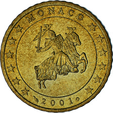 Monaco, Rainier III, 50 Euro Cent, 2001, Paris, SPL-, Ottone, Gadoury:MC177