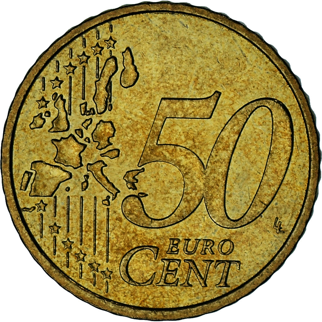 Monaco, Rainier III, 50 Euro Cent, 2001, Paris, SPL-, Ottone, Gadoury:MC177