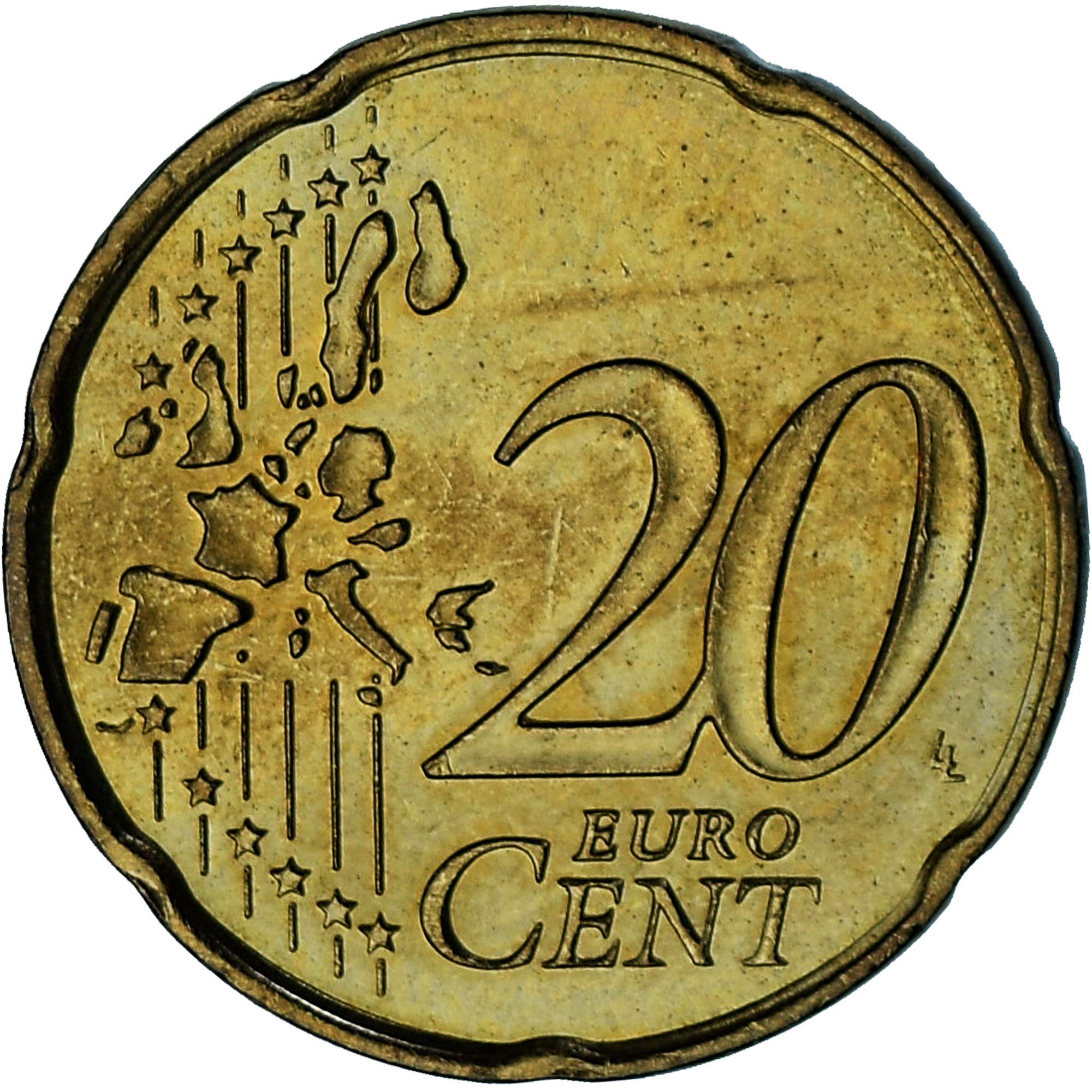 Monaco, Rainier III, 20 Euro Cent, 2001, Paris, EF(40-45), Brass, Gadoury:MC176