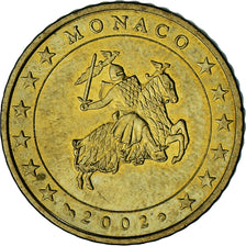 Monaco, Rainier III, 50 Euro Cent, 2002, Paris, AU(55-58), Brass, Gadoury:MC177