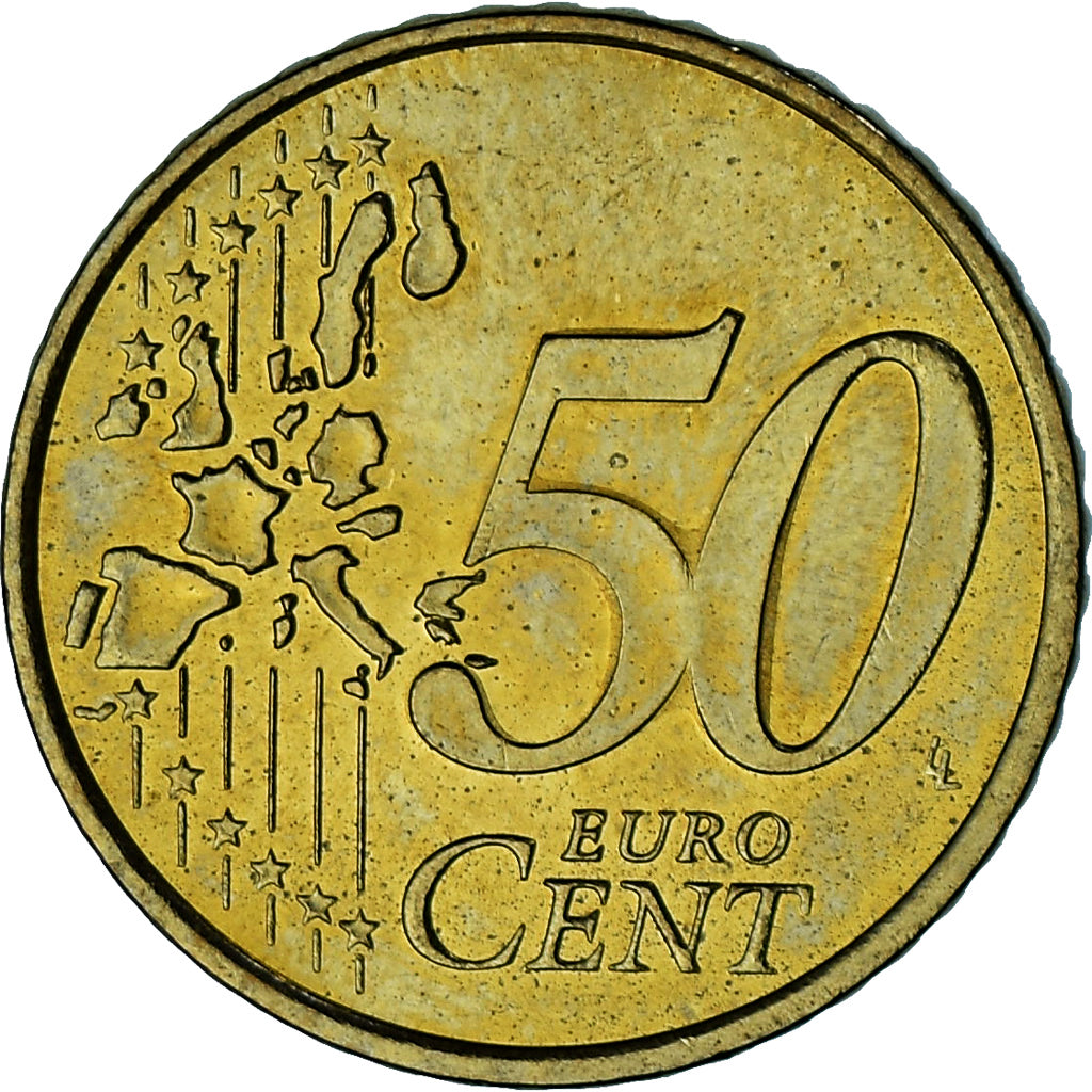 Monaco, Rainier III, 50 Euro Cent, 2002, Paris, AU(55-58), Brass, Gadoury:MC177