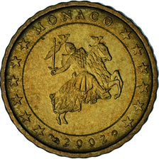 Monaco, Rainier III, 10 Euro Cent, 2002, Paris, BB+, Ottone, Gadoury:MC175