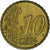 Monaco, Rainier III, 10 Euro Cent, 2002, Paris, TTB+, Laiton, Gadoury:MC175