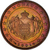 Monaco, Rainier III, 5 Euro Cent, 2001, Paris, AU(55-58), Copper Plated Steel