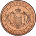 Monaco, Rainier III, 5 Euro Cent, 2001, Paris, PR, Copper Plated Steel