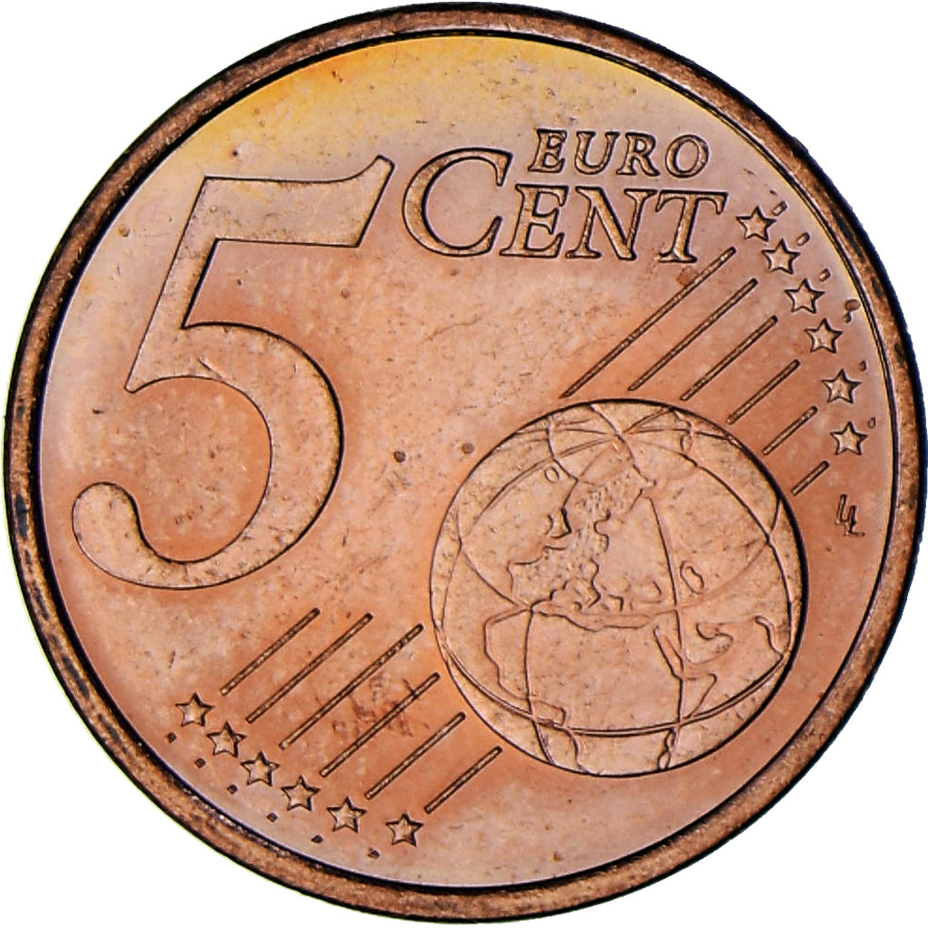 Monaco, Rainier III, 5 Euro Cent, 2001, Paris, SUP, Cuivre plaqué acier