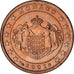 Monaco, Rainier III, 5 Euro Cent, 2001, Paris, EF(40-45), Copper Plated Steel