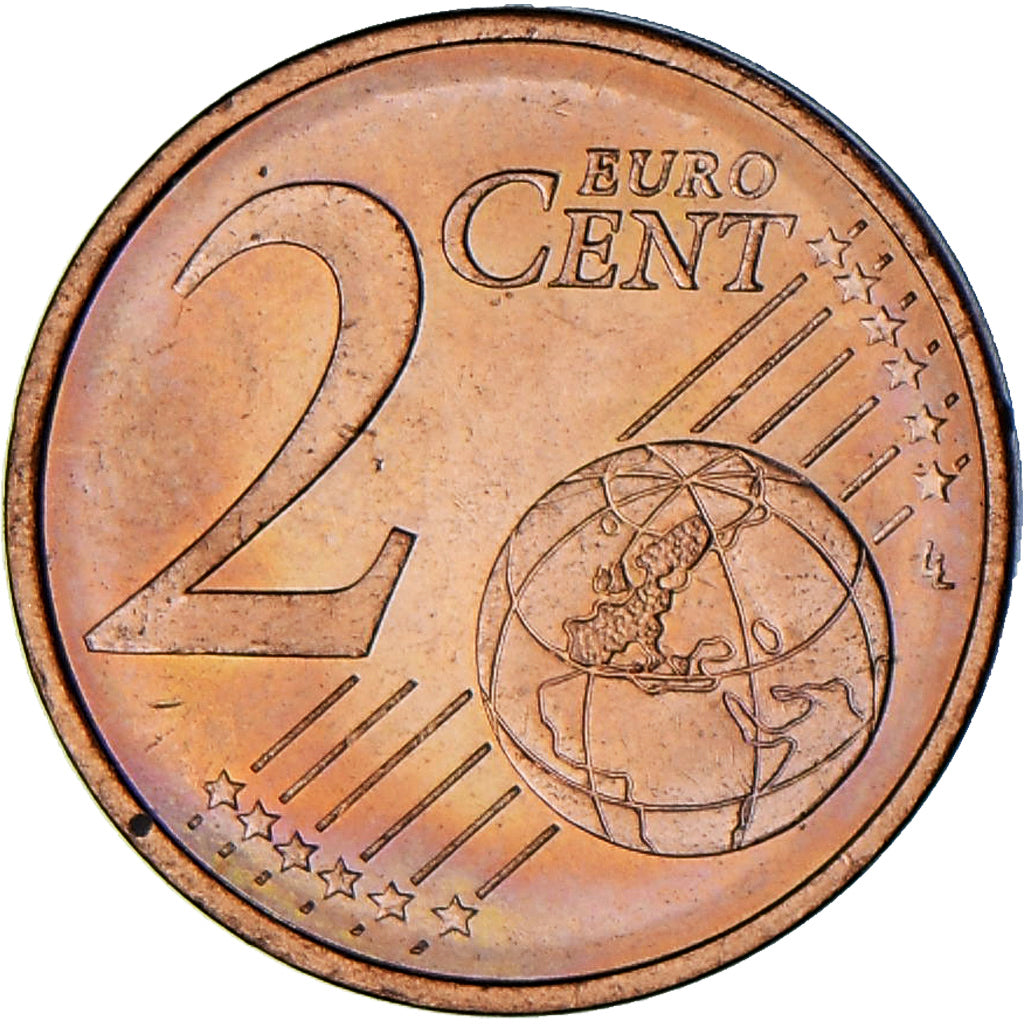 Monaco, Rainier III, 2 Euro Cent, 2001, Paris, AU(55-58), Copper Plated Steel
