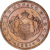 Monaco, Rainier III, 2 Euro Cent, 2001, Paris, AU(55-58), Copper Plated Steel