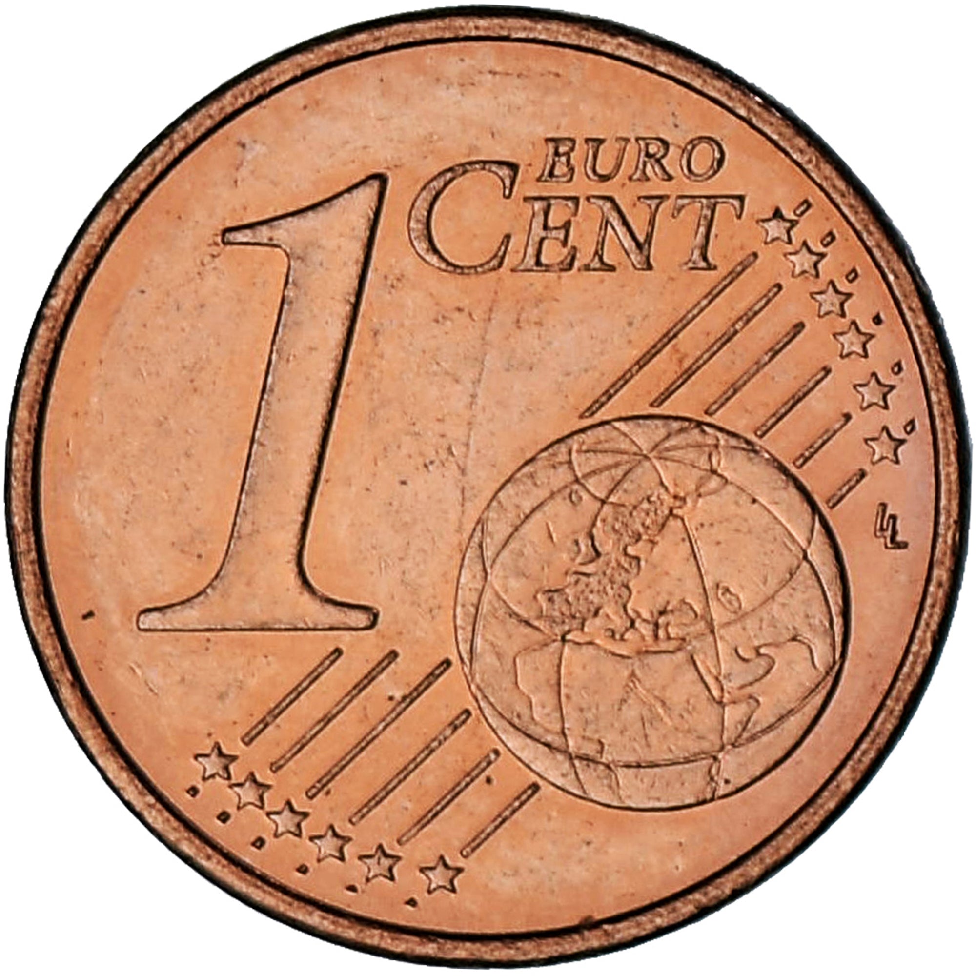 Monaco, Rainier III, Euro Cent, 2001, Paris, AU(55-58), Copper Plated Steel