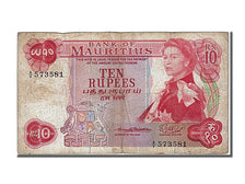 Billet, Mauritius, 10 Rupees, 1967, TB+