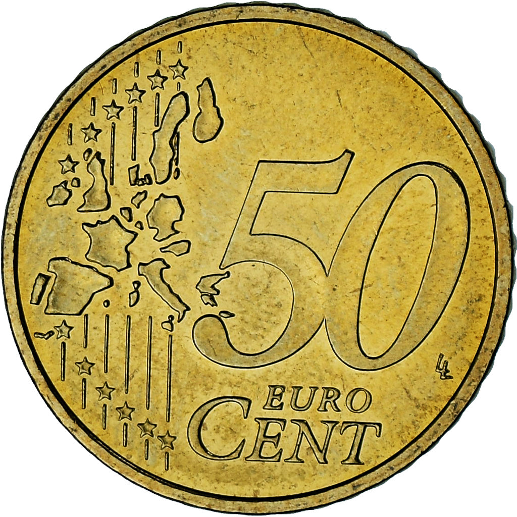 Monaco, Rainier III, 50 Euro Cent, 2002, Paris, AU(55-58), Brass, Gadoury:MC177