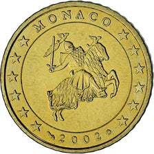 Monaco, Rainier III, 50 Euro Cent, 2002, Paris, AU(55-58), Brass, Gadoury:MC177