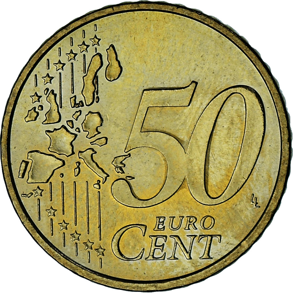 Monaco, Rainier III, 50 Euro Cent, 2002, Paris, AU(55-58), Brass, Gadoury:MC177