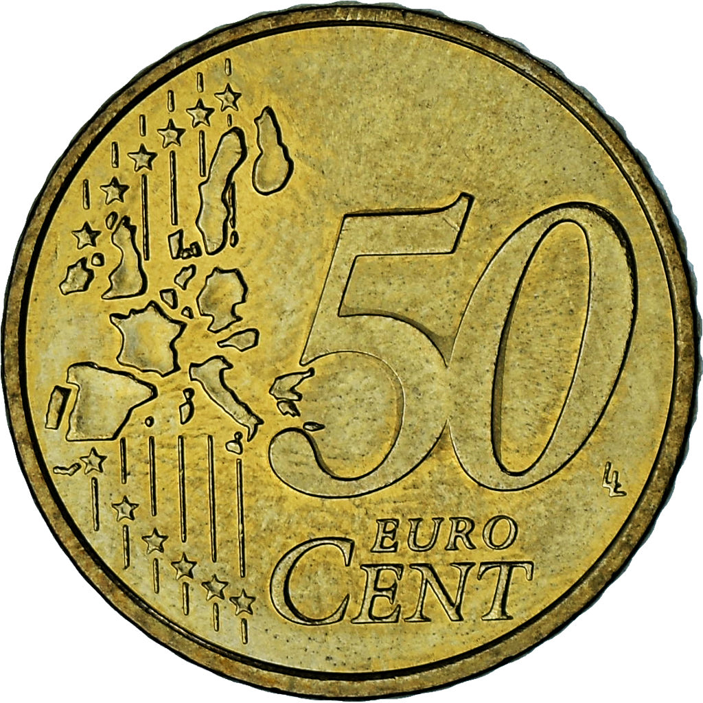 Monaco, Rainier III, 50 Euro Cent, 2002, Paris, AU(50-53), Brass, Gadoury:MC177