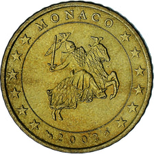 Monaco, Rainier III, 50 Euro Cent, 2002, Paris, AU(50-53), Brass, Gadoury:MC177