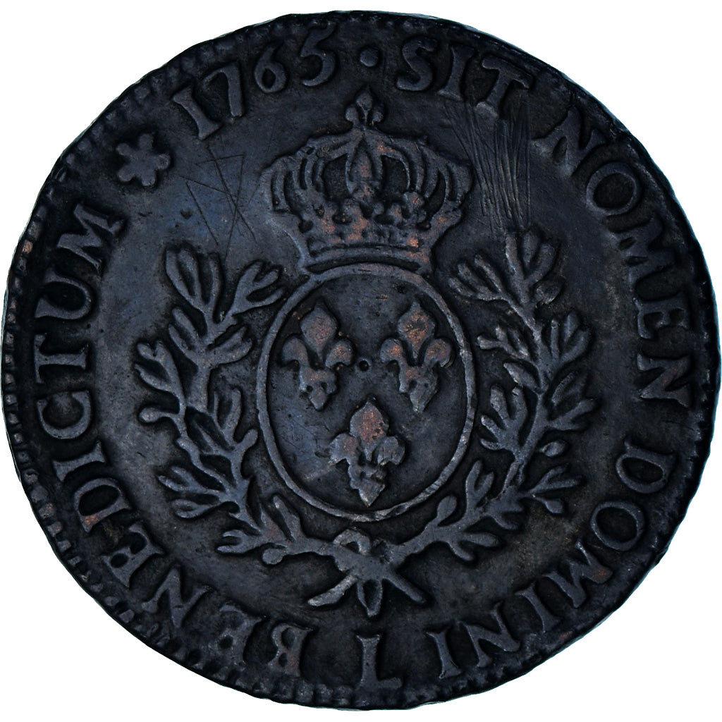 Frankrijk, Louis XV, Ecu, 1765, Bayonne, Faux d'Epoque, Koper, FR