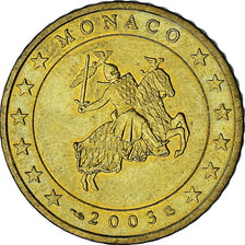 Monaco, Rainier III, 50 Euro Cent, 2003, Paris, AU(50-53), Brass, Gadoury:MC177