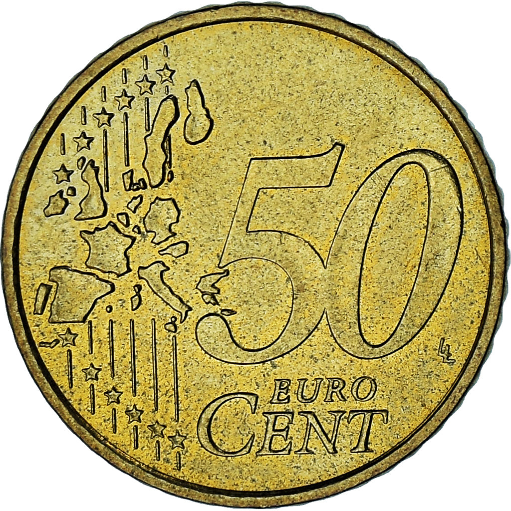 Monaco, Rainier III, 50 Euro Cent, 2003, Paris, AU(50-53), Brass, Gadoury:MC177