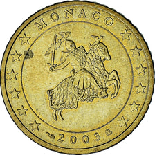 Monaco, Rainier III, 50 Euro Cent, 2003, Paris, AU(50-53), Brass, Gadoury:MC177