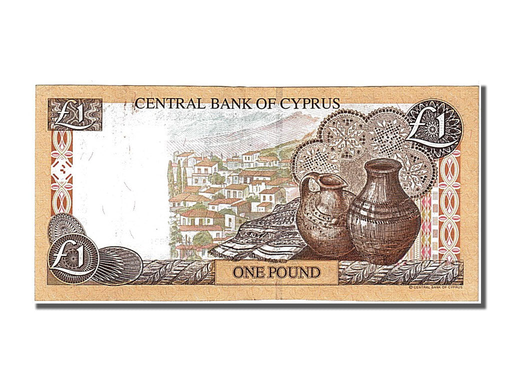 Cyprus, 1 Pound, 2001, KM #60c, 2001-02-01, AU(55-58), AG