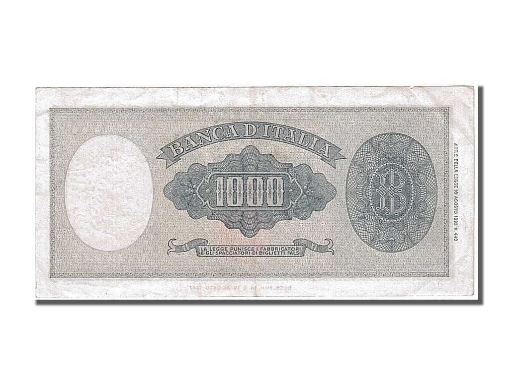 Italy, 1000 Lire, 1947, KM #83, 1947-03-20, AU(50-53), C