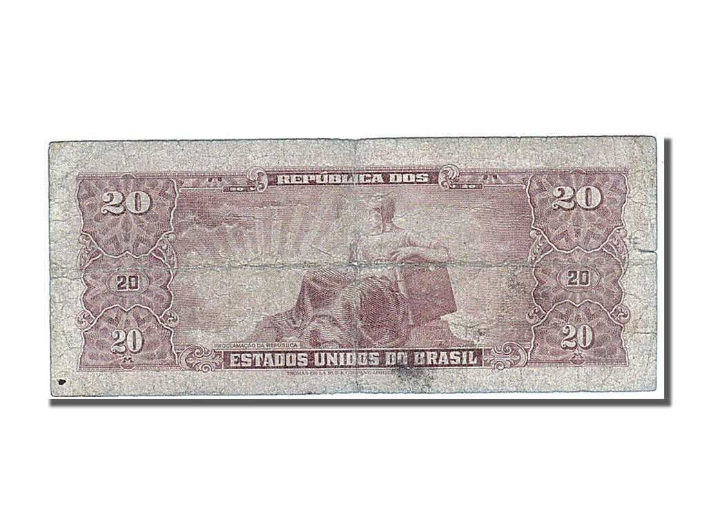 Banknote, Brazil, 20 Mil Reis, 1931, VF(20-25)