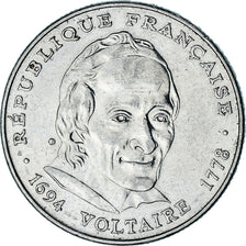 Francja, 5 Francs, Voltaire, 1994, Paris, Nikiel, AU(50-53), Gadoury:775