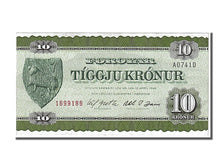 Faroe Islands, 10 Kronur, 1949, UNC(63), A