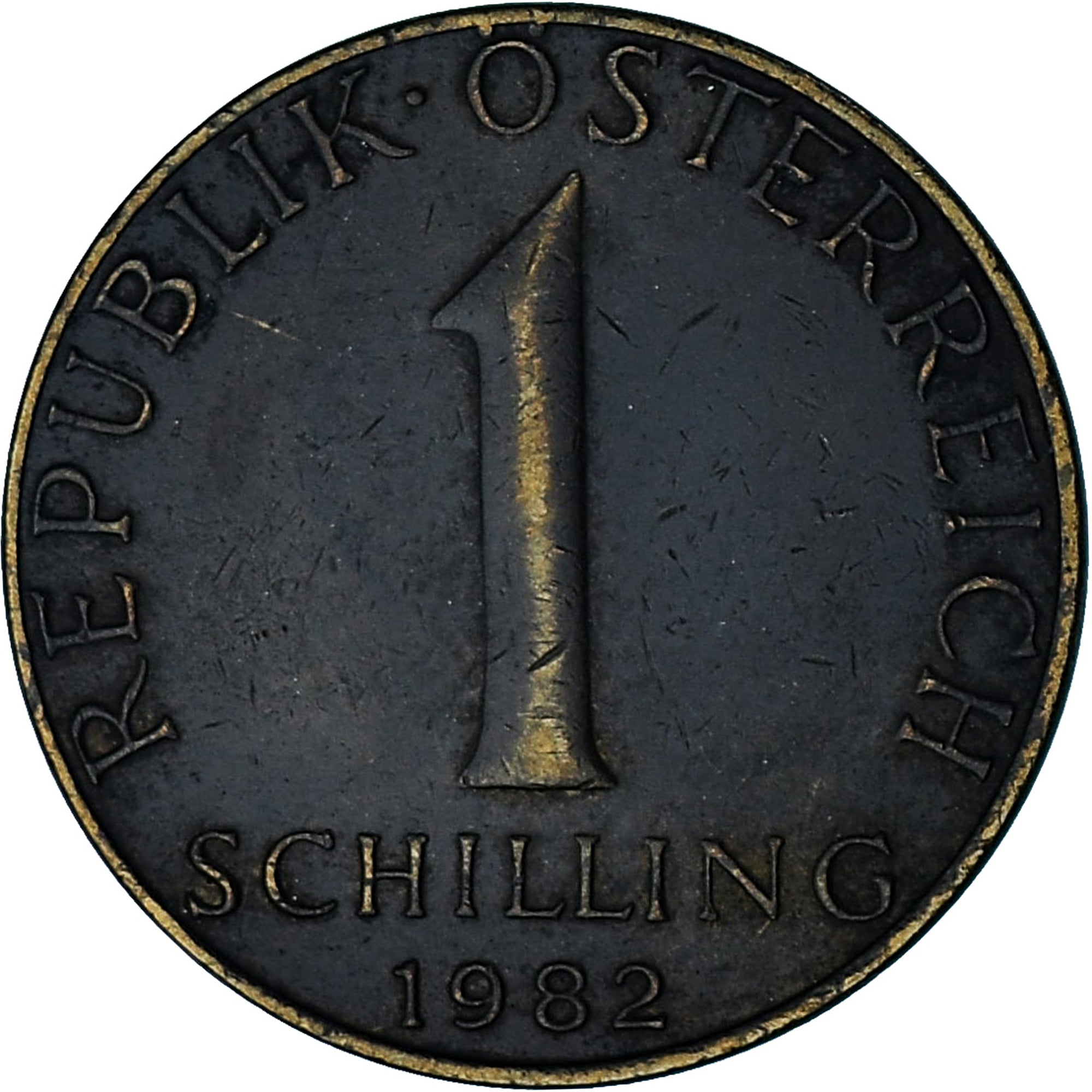 Austria, Schilling, 1982, Alluminio-bronzo, BB, KM:2886