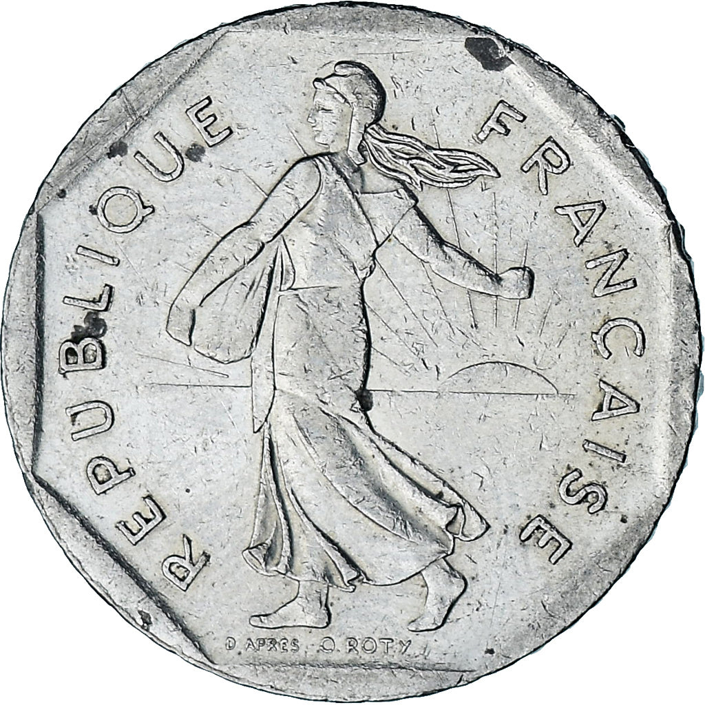 Frankrijk, 2 Francs, Semeuse, 1994, Nickel, ZF, KM:942.1
