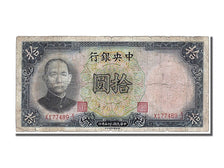 China, 10 Yüan, 1936, KM #214a, EF(40-45), XJ