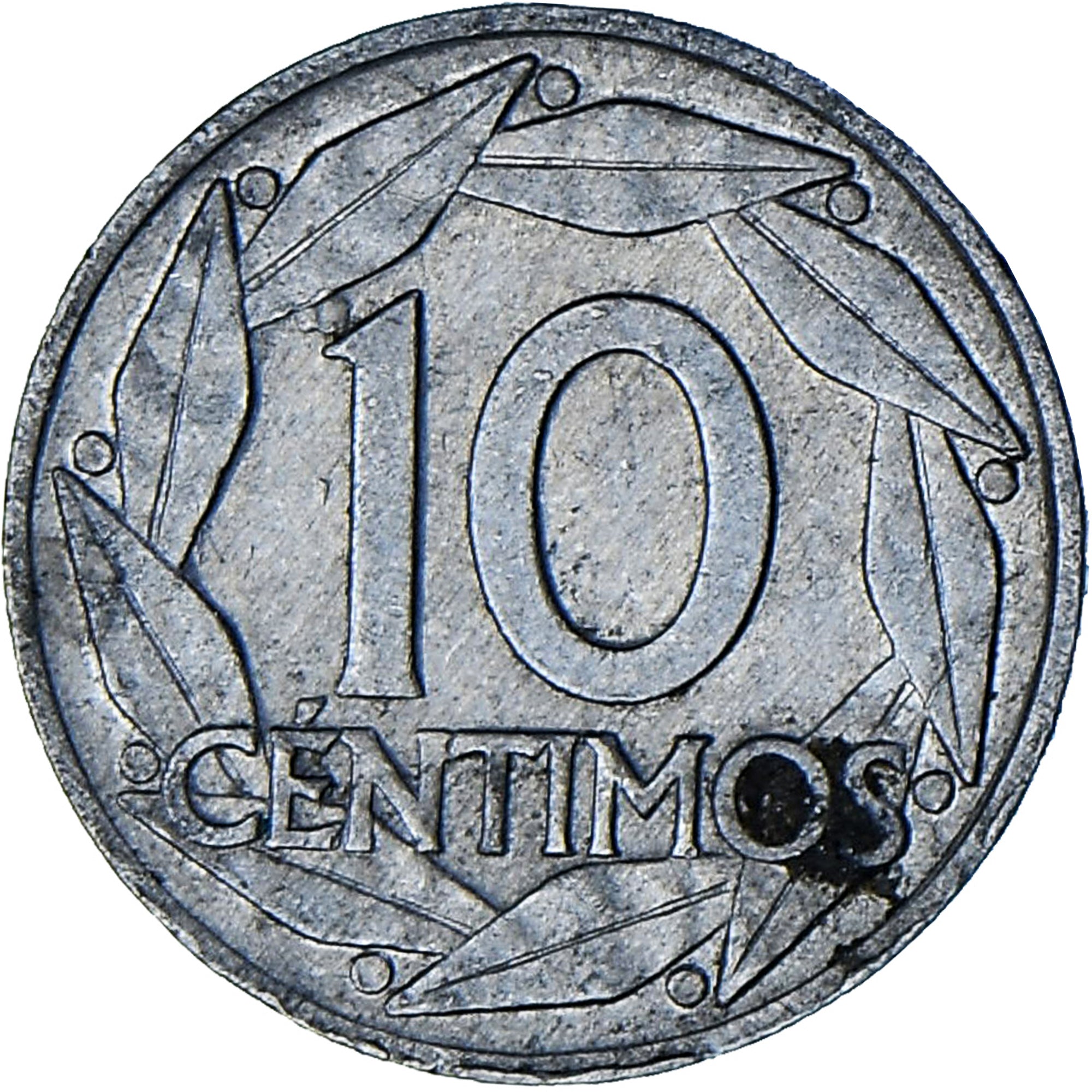 Spain, Francisco Franco, caudillo, 10 Centimos, 1959, Aluminum, EF(40-45)