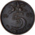 Netherlands, Juliana, 5 Cents, 1955, Bronze, AU(50-53), KM:181